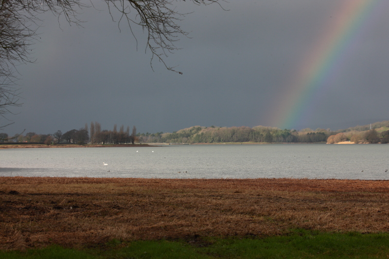 Double Rainbow at Blagdon Lake. 26th Jan 2012.
