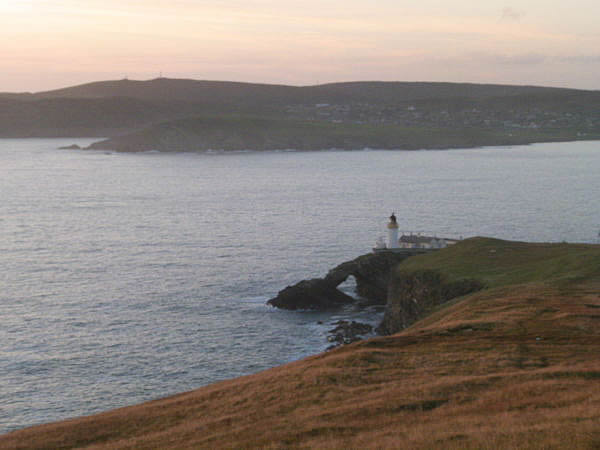 Bressay Lighthouse at dusk